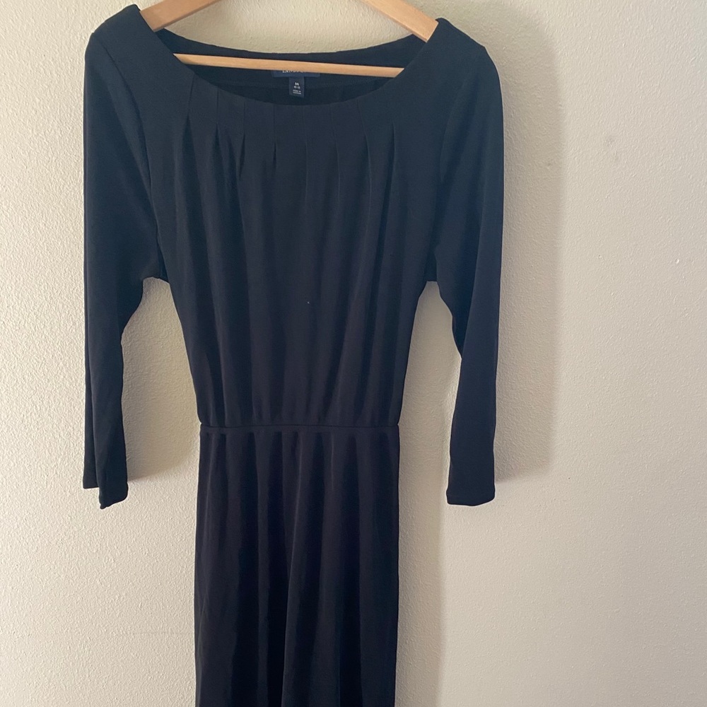 Black Dress with a Tie Belt